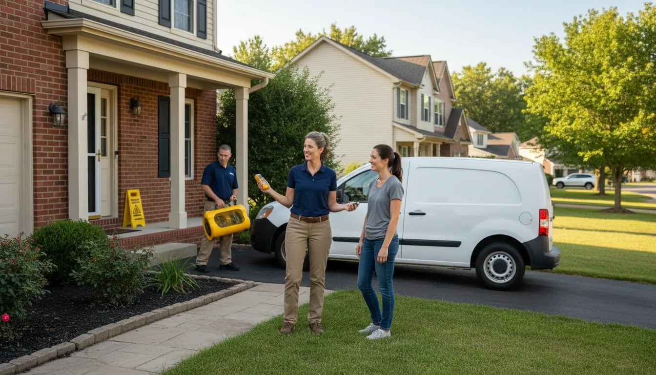 Residential water damage restoration in Harrisville, MS